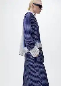 Pantalón Shirty Azul Talla XL Mujer Mango