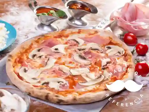 Pizza Jamón y Champiñones