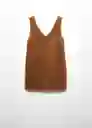 Vestido Elina Cognac Talla XL Mujer Mango