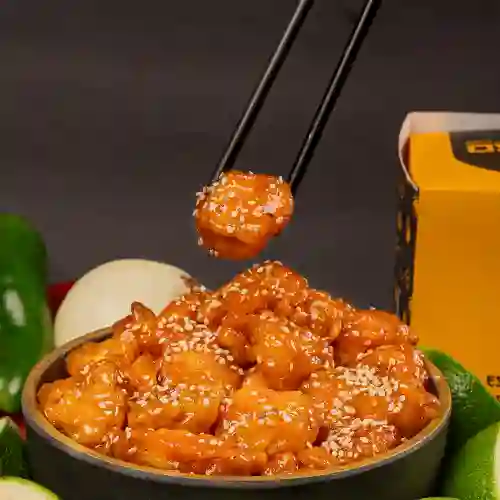 Pollo a la Naranja con Ajonjolí
