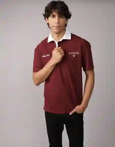 Polo Hombre Vinotinto Talla X-Large 4608902 American Eagle