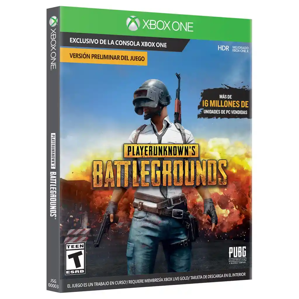 Xbox One Juego Playerunknowns Battlegrounds