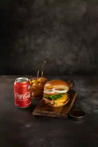 Burger Especial +Papas + Coca-Cola