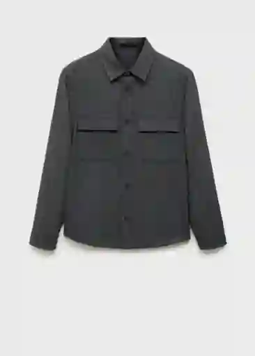 Chaqueta Margon Gris Talla M Hombre Mango
