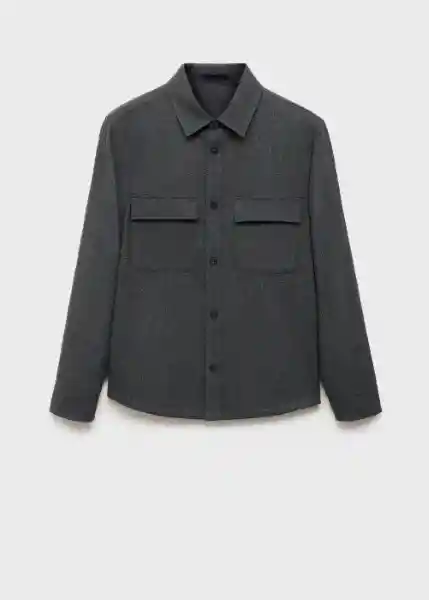 Chaqueta Margon Gris Talla M Hombre Mango