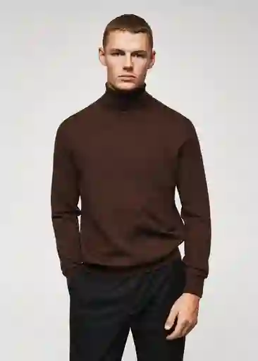 Saco Jersey Willyt Chocolate Talla L Hombre Mango