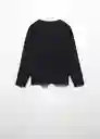 Camiseta Justice Negro Talla 06 Niños Mango