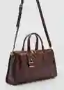 Bolso M Agnes Chocolate Talla 99 Mujer Mango