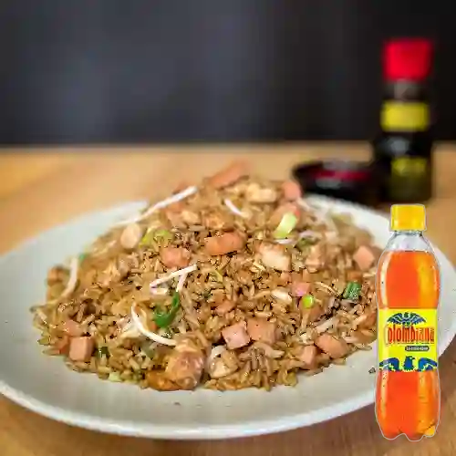 Arroz Chino 3 Carnes Especial Promo + Colombiana 250ml