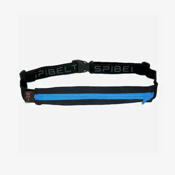 Inkanta Cinturón Fitness Spibelt Negro Cremallera Turqueza