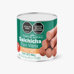 Corte Local Salchicha Viena Enlata