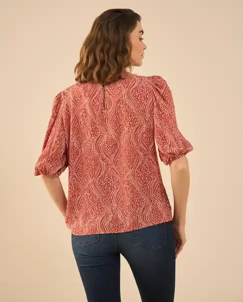 Camisa Rojo Cereza Oscuro Talla S 612G018 Esprit