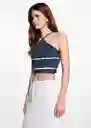 Camiseta Tinat Navy Talla 22 Niñas Mango