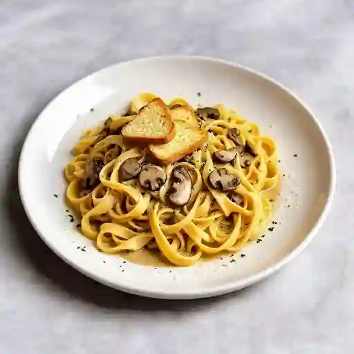 Pastas en Champiñones