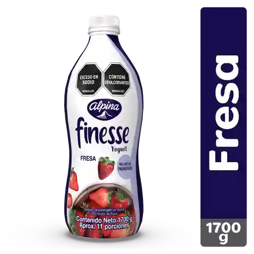 Alpina Finesse Yogurt con Probióticos Sabor a Fresa