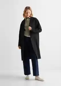 Abrigo Parisino Negro Talla 21 Teen Niñas Mango
