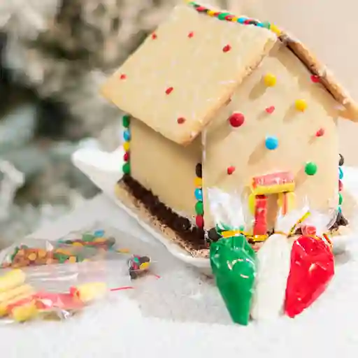 Casita navideña para armar y decorar