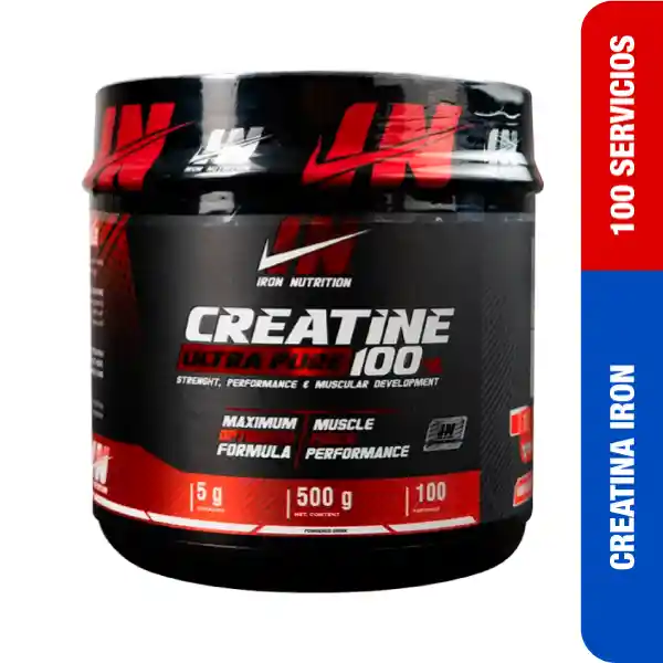 Creatina Iron 500 g (100 Servicios)