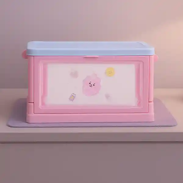 Organizador Plegable Con Puerta Lateral Cooky Serie Bt21 Miniso