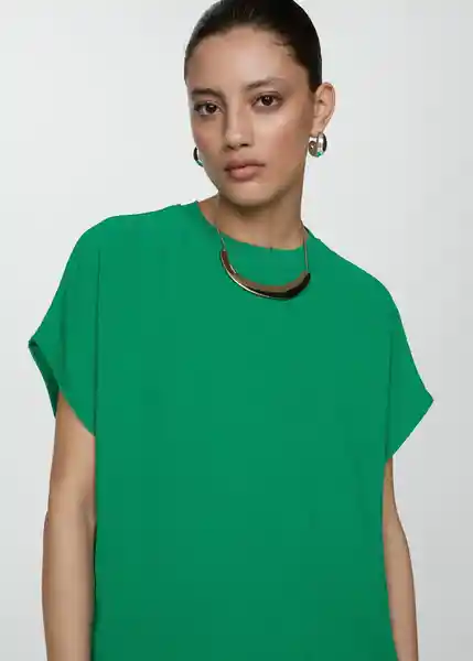 Top Bubble-a Esmeralda Talla S Mujer Mango