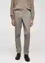 Pantalón Brest Ceniza Talla 38 Hombre Mango