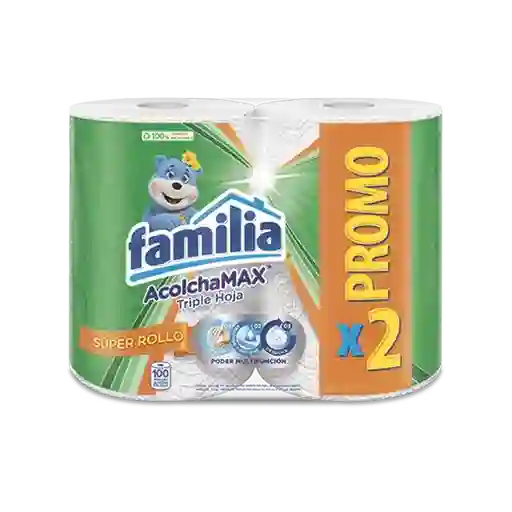 Familia Toalla de Cocina Acolchamax Blanca 100 Hojas