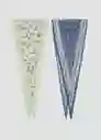 Pañuelo Rhombus Azul Talla 99 Mujer Mango