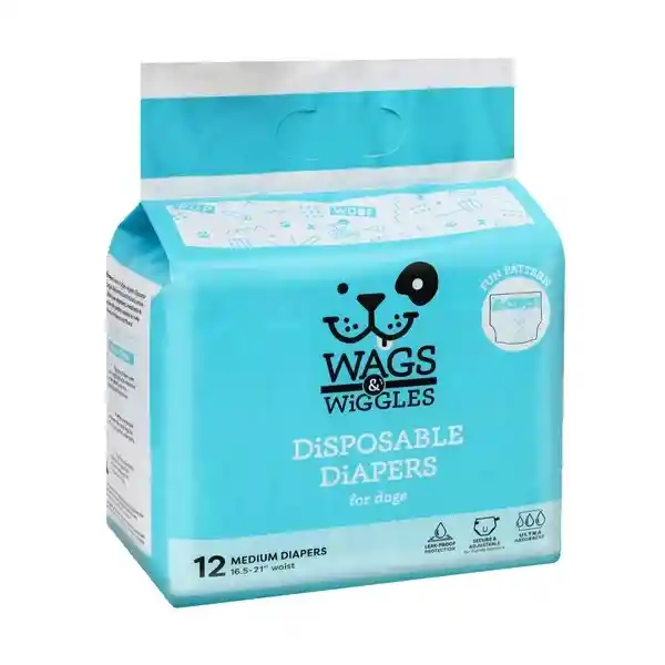 Wags & Wiggles Pañal Para Perro M