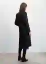 Abrigo Show Gris Oscuro Vigoré Talla 24 Mujer Mango