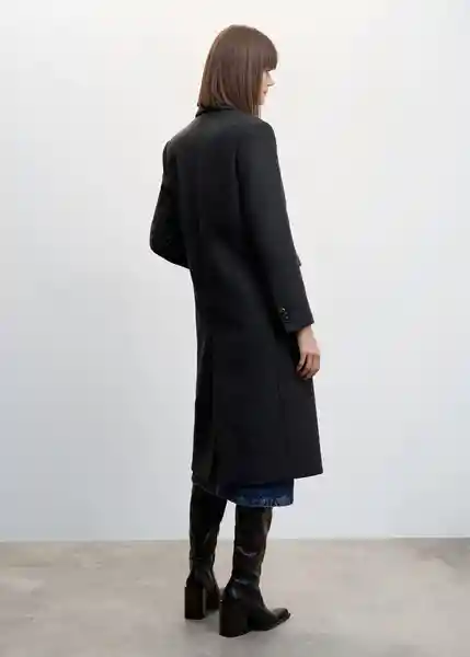 Abrigo Show Gris Oscuro Vigoré Talla 24 Mujer Mango