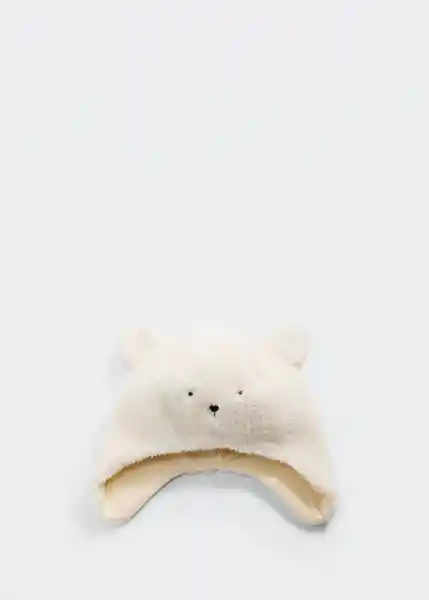 Gorro Teddy Offwhite Talla 65 Niñas Mango