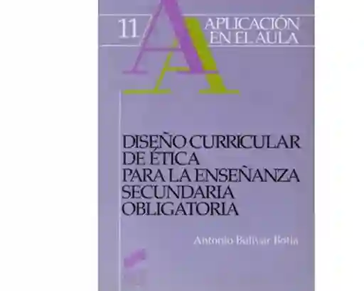 Diseño Curricular de Ética Para la Enseñanza