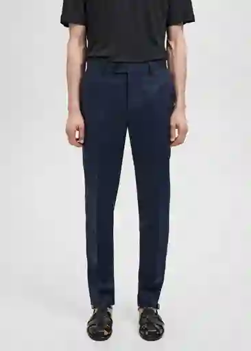 Pantalón Amalfi Navy Talla 38 Hombre Mango