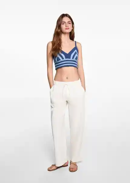 Pantalón Comfy Offwhite Talla 19 Teen Niñas Mango