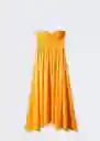 Vestido Rita Naranja Talla XL Mujer Mango