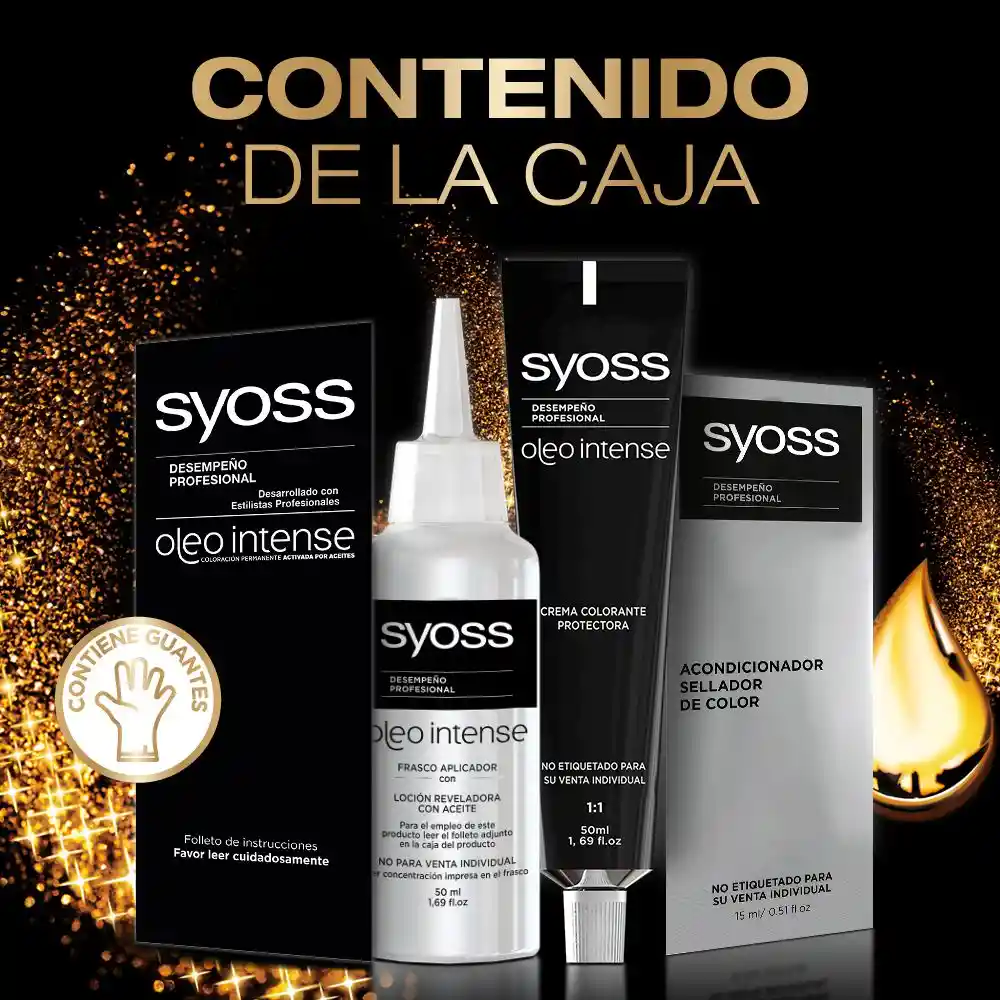 Syoss Oleo Intense Coloración Permanente Negro Intenso 1-10