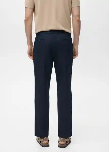 Pantalón Romelino Navy Talla 44 Hombre Mango
