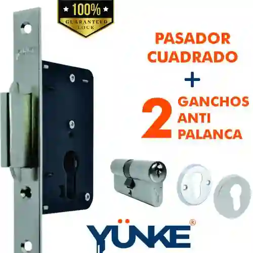 Yunke Cerradura Auxiliar Seguridad Pasador Cuadrado