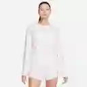 Nike Camiseta One Classic ls Top Blanco Para Mujer Talla L