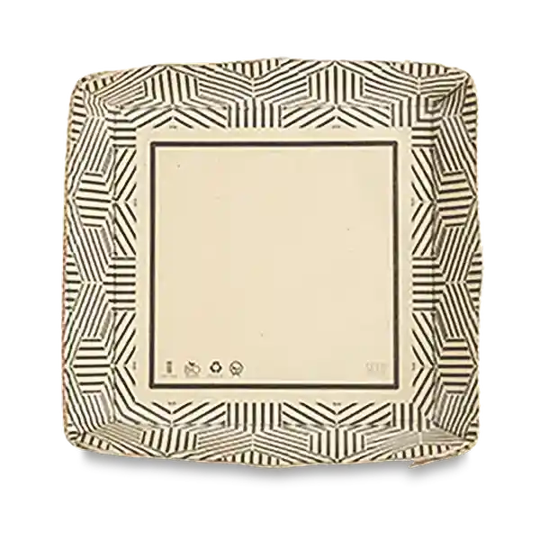 Plato Papel Seedpack Cuadrado 15cm x 15 Cm