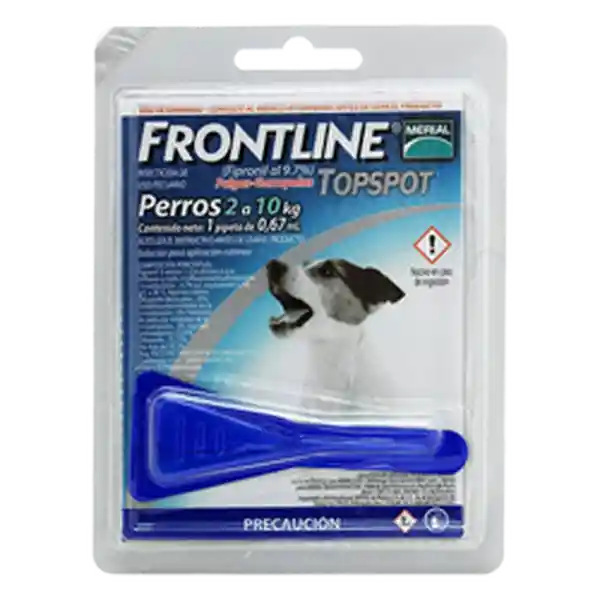 Frontline Antiparasitario Para Perro Hasta 10 Kg 0.67 mL