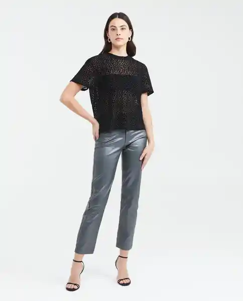 Camiseta Mesh Tee Negro Sombrío Ultraoscuro Talla S Chevignon