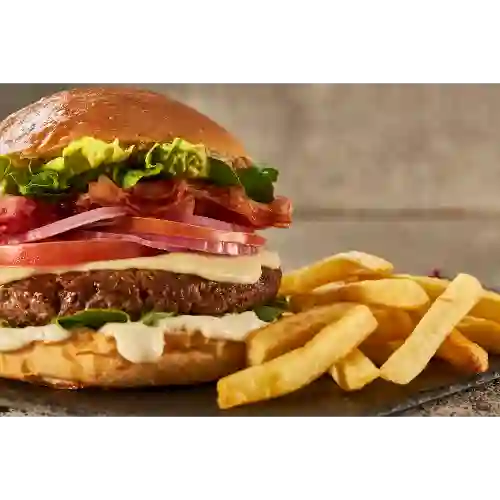 Combo Hamburgesa Queso y Tocineta Wow