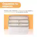 Organizador de Plástico de 5 Rejillas Blanco Miniso