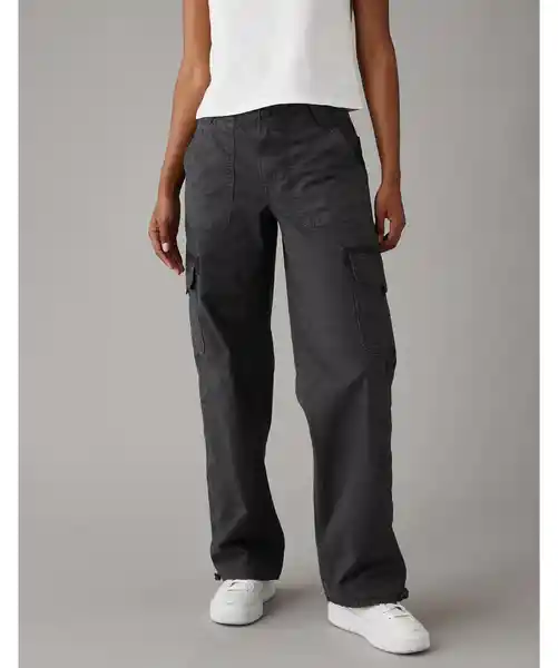 Pantalón Mujer Gris Talla 2 REGULAR American Eagle