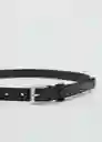 Cinturón Mirta Negro Talla S Mujer Mango