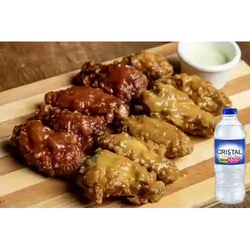 Combo 10 Alitas + Agua 300ml