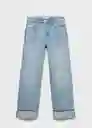 Jean Paula Tejano Medio Talla 36 Mujer Mango