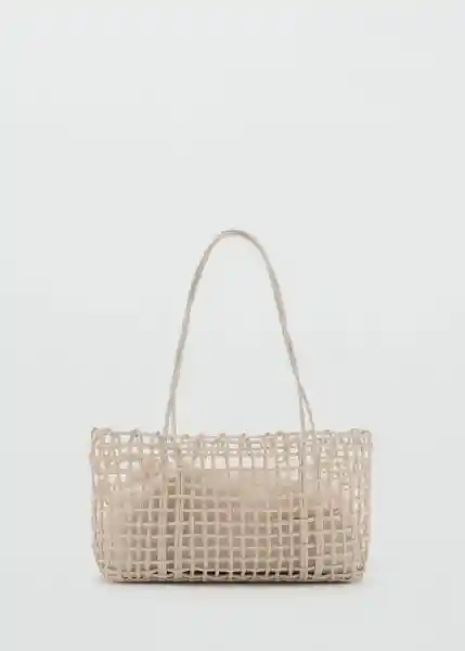 Bolso P Espa Off White Talla 99 Mujer Mango