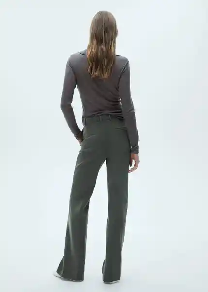 Camisa Polo Elvis Gris Talla L Mujer Mango